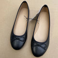 Women Bowknot Ballerina Flats Round Toe Slip On Leather Loafers