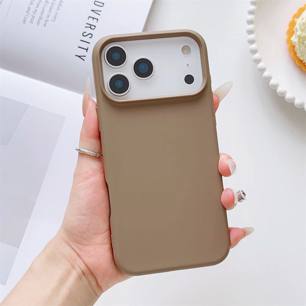 Matte Candy Color Liquid Silicone Shockproof iPhone Case