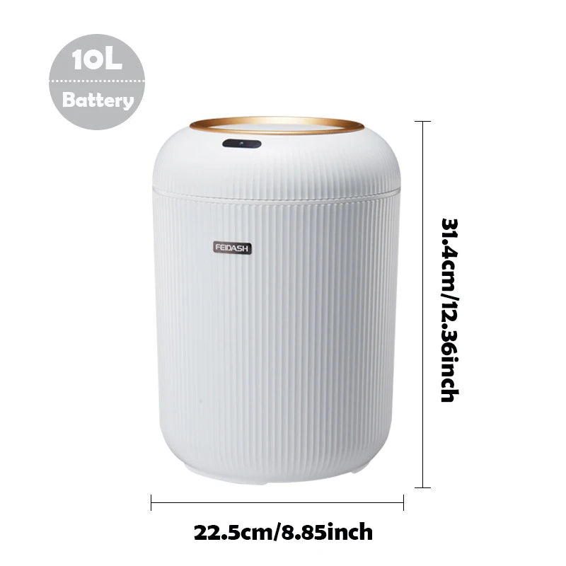 Automatic Sensor Trash Can with Lid Smart Motion Bathroom Kitchen Bin