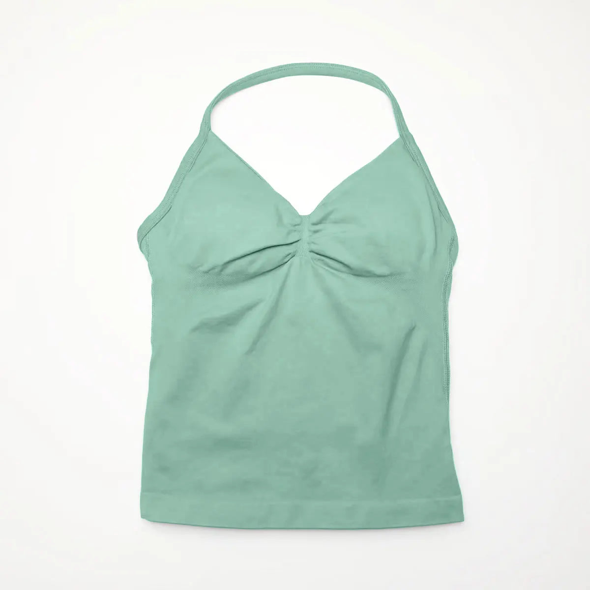 Longline Strappy Yoga Sports Vest Women Gym Workout Halter Bra Top
