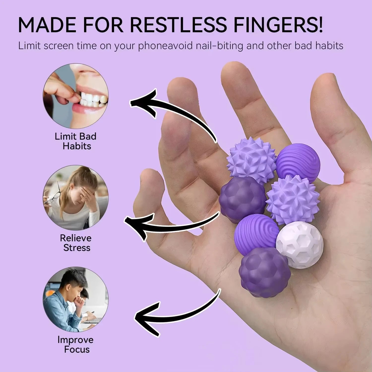 Magnetic Fidget Toy Balls – Anti Stress Sensory ADHD Relief Toy for Kids & Adults