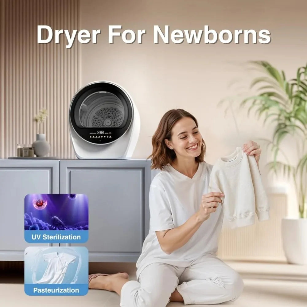 Portable Clothes Dryer Compact 1 Cu.ft 110V Ultrafast Home Apartment RV Use