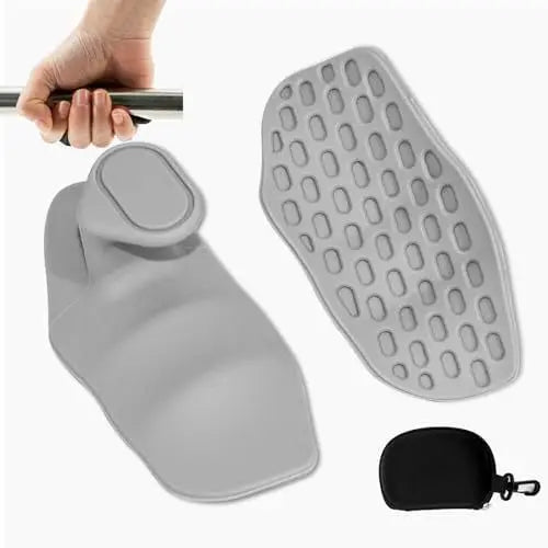 Silicone Gym Gloves Grip Strength Hand Protection Weightlifting Cross Training Palm Grips
