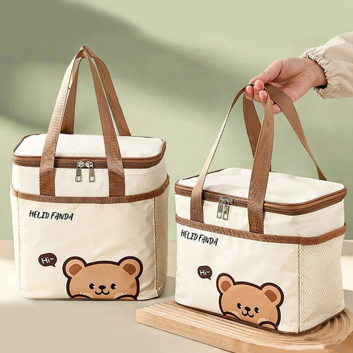 Thermal Lunch Box Bag Insulated Large Capacity Waterproof Picnic Cooler Bag