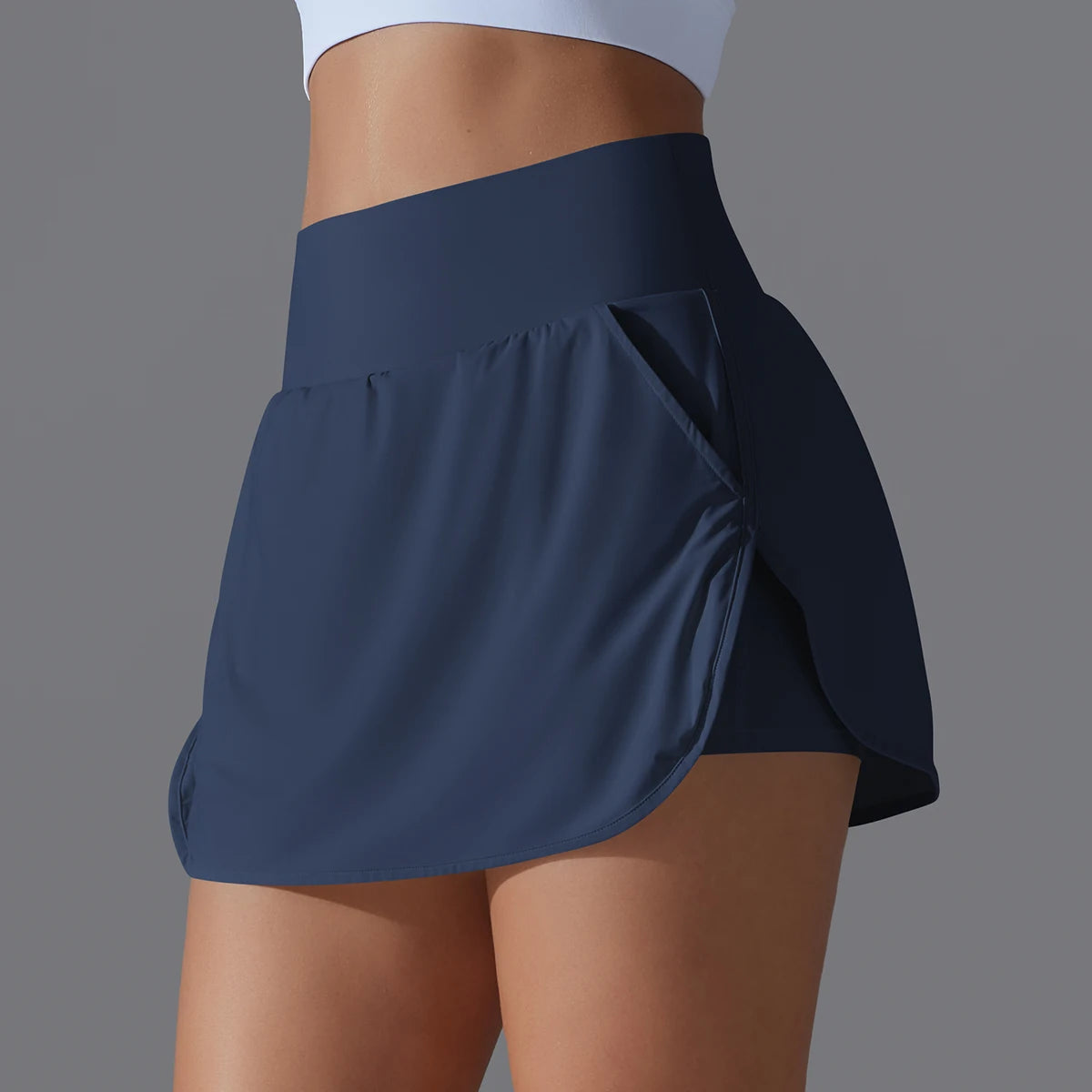 Women’s High Waist Tennis Skirt Breathable Athletic Yoga Fitness Skort