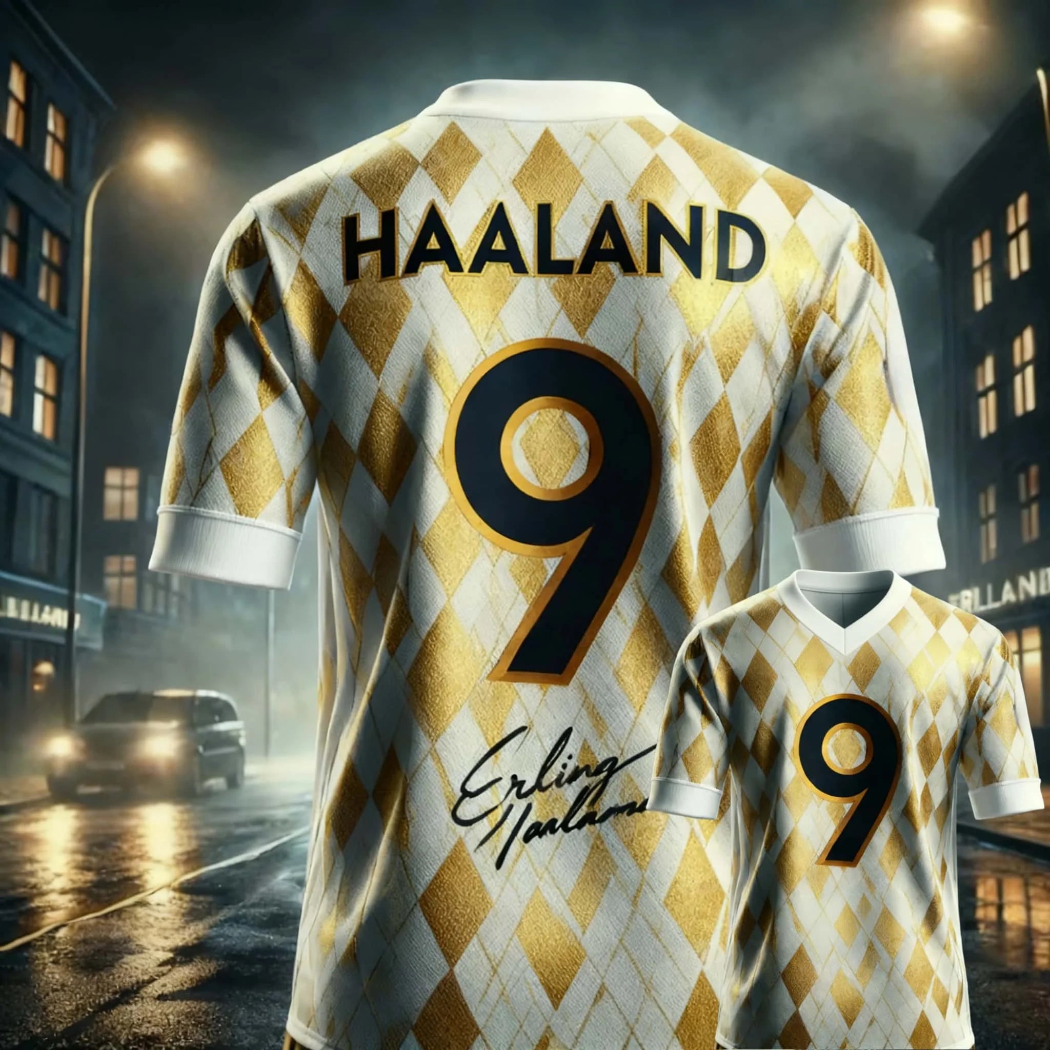 Haaland No. 9 Quick-Dry Soccer Jersey