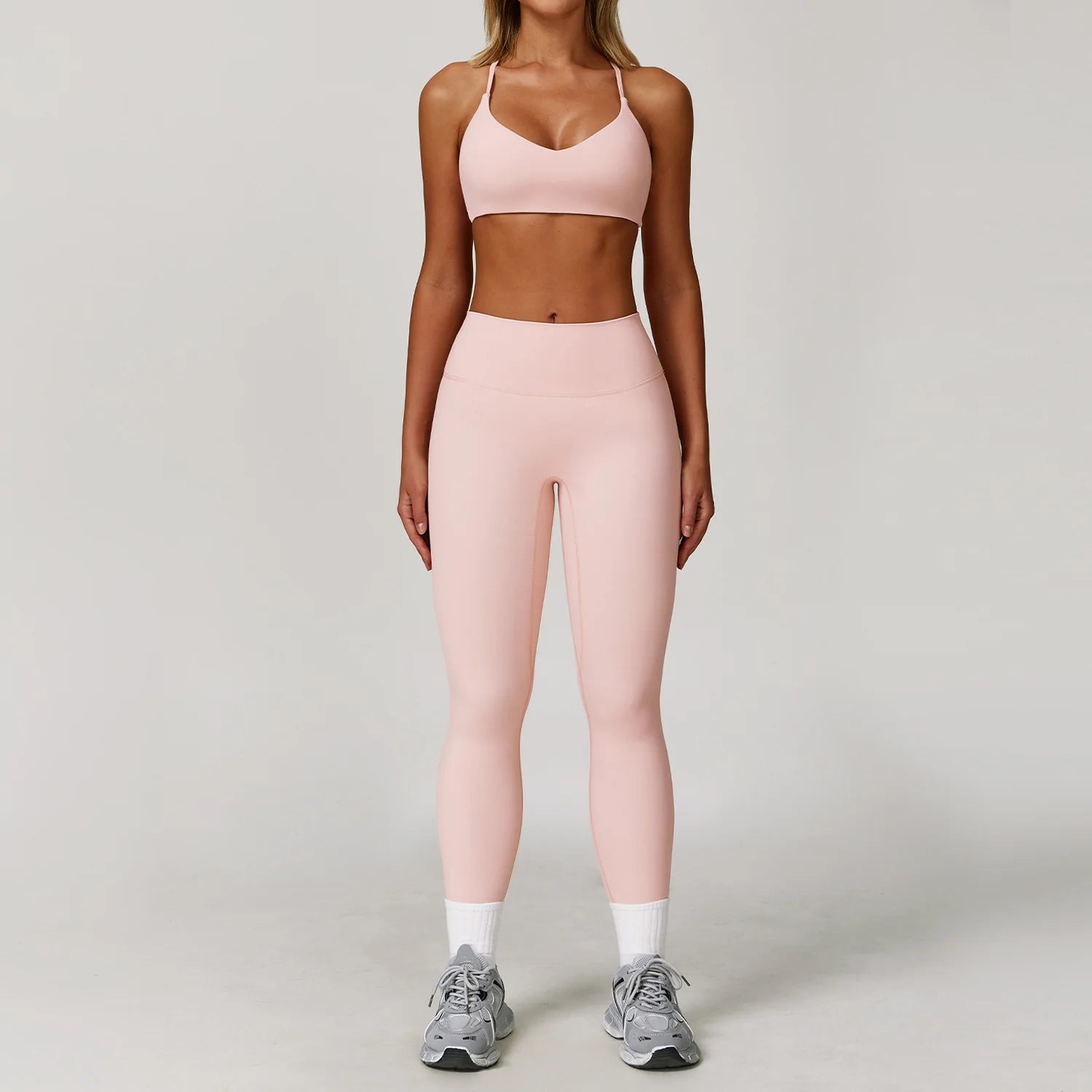 Women 2/3 Piece Yoga Set Gym Outfit Sports Bra Leggings Jacket Workout Fitness Set