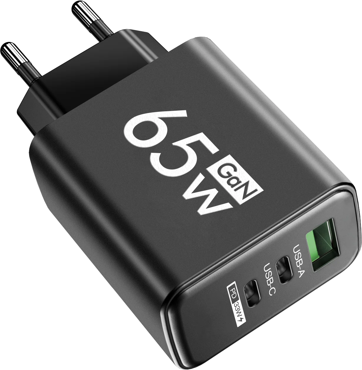 65W 3 Ports GaN USB PD Fast Charging Type C Adapter Quick Charger
