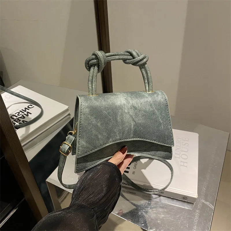 Women Crossbody Shoulder Bag Simple Square Handbag