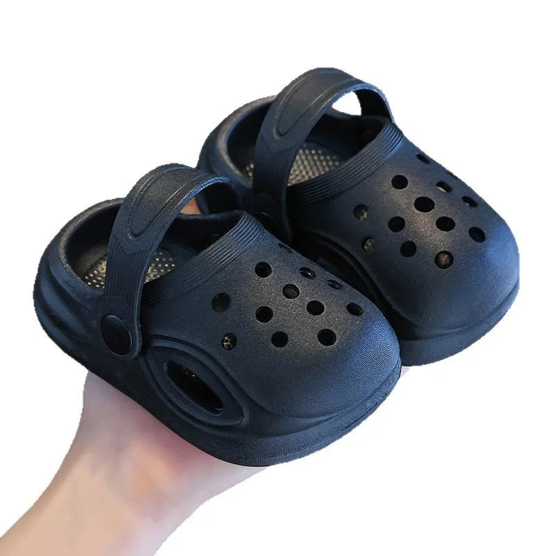 Kids Hole Sandals Soft Anti Slip Beach Slippers DIY Design Boys Girls Summer Shoes