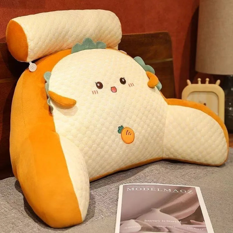 Adjustable Reading Pillow Ergonomic Back Support Cushion for Bed Sofa Floor