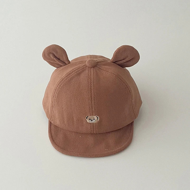 Baby Bear Ears Cotton Baseball Cap Sun Hat