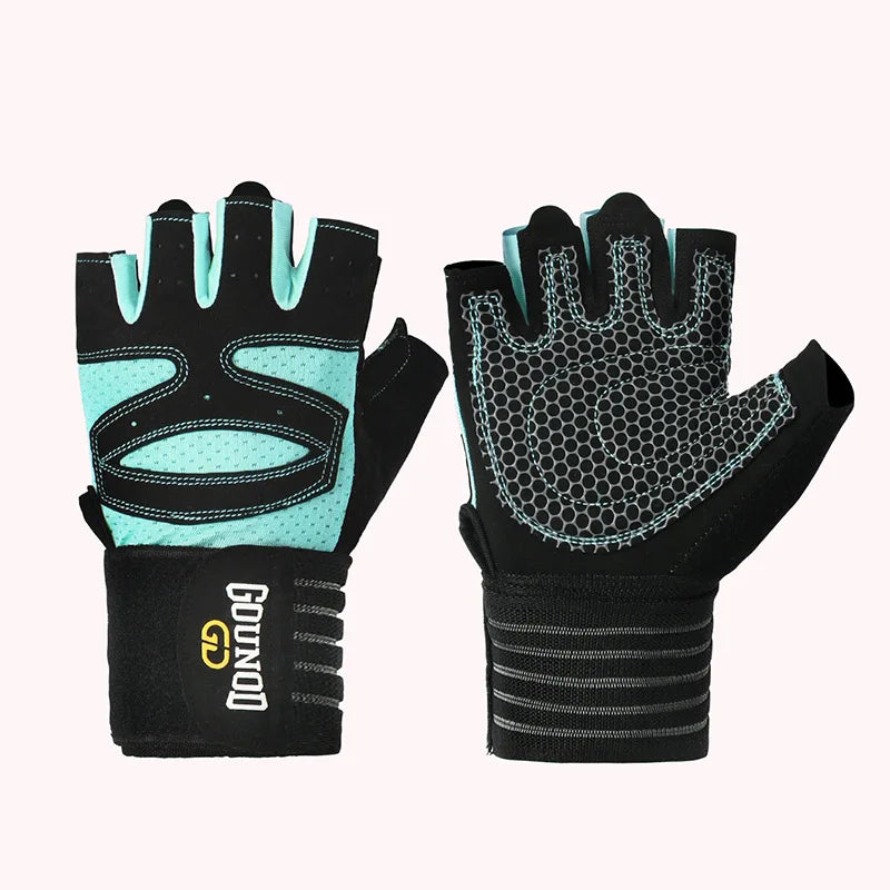 Weightlifting Gloves Wrist Support Anti Slip Gym Gloves