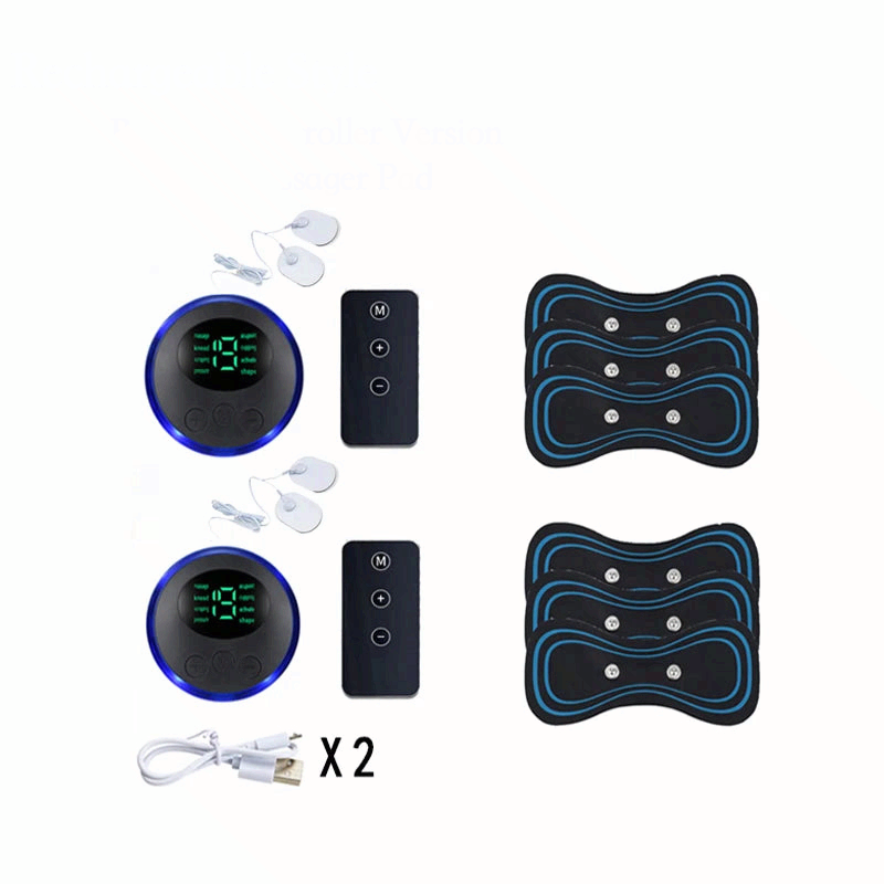 Smart Electric Neck Massager EMS Muscle Stimulator Portable Pain Relief Patch Shoulder Back Massage Device USB Rechargeable