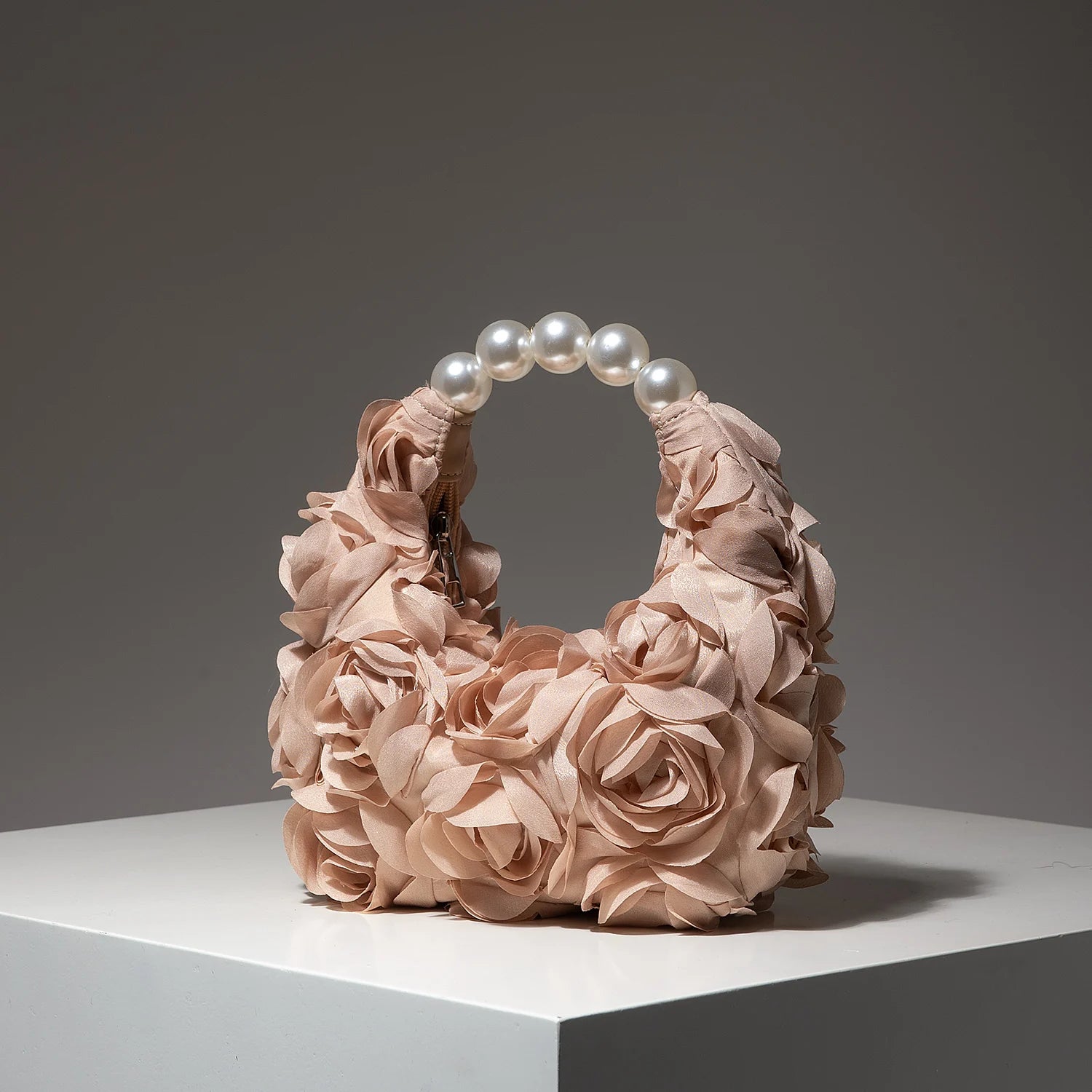 Floral Pearl Party Shoulder Bag Elegant Women Clutch