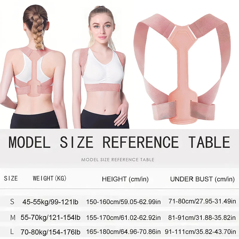 Invisible Posture Corrector Belt Breathable Adjustable Back Neck Support