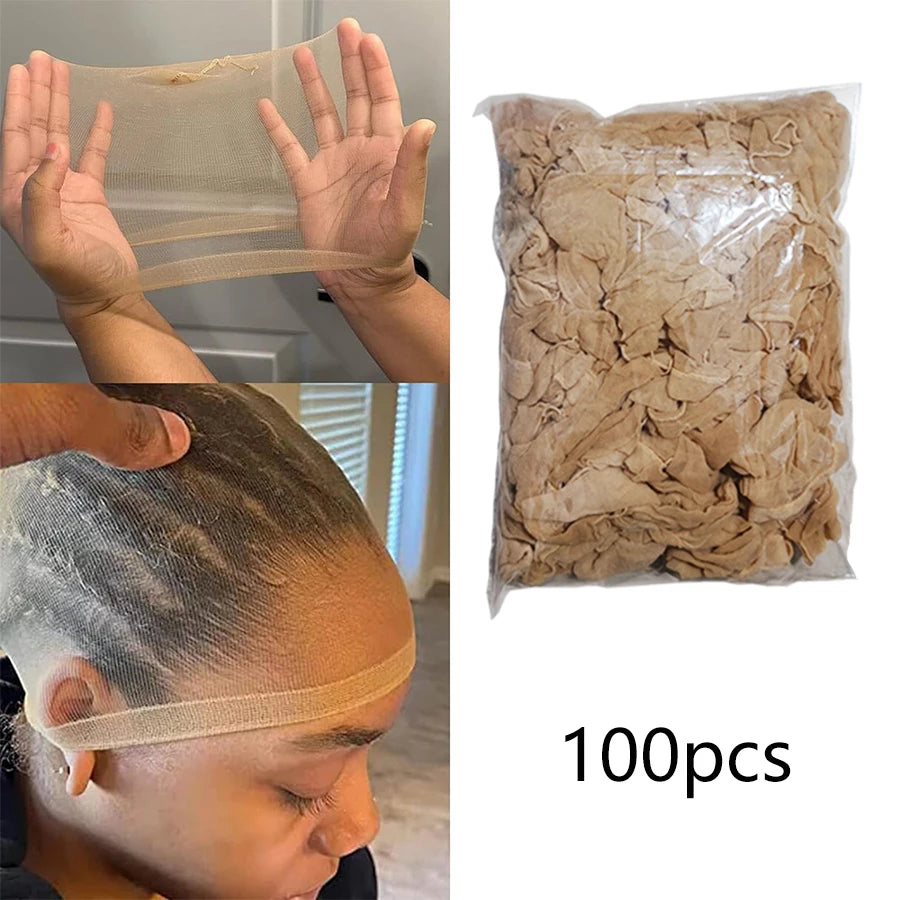 HD Wig Cap – Transparent Stretchy Hair Net for Lace Front Wigs (Breathable & Invisible)