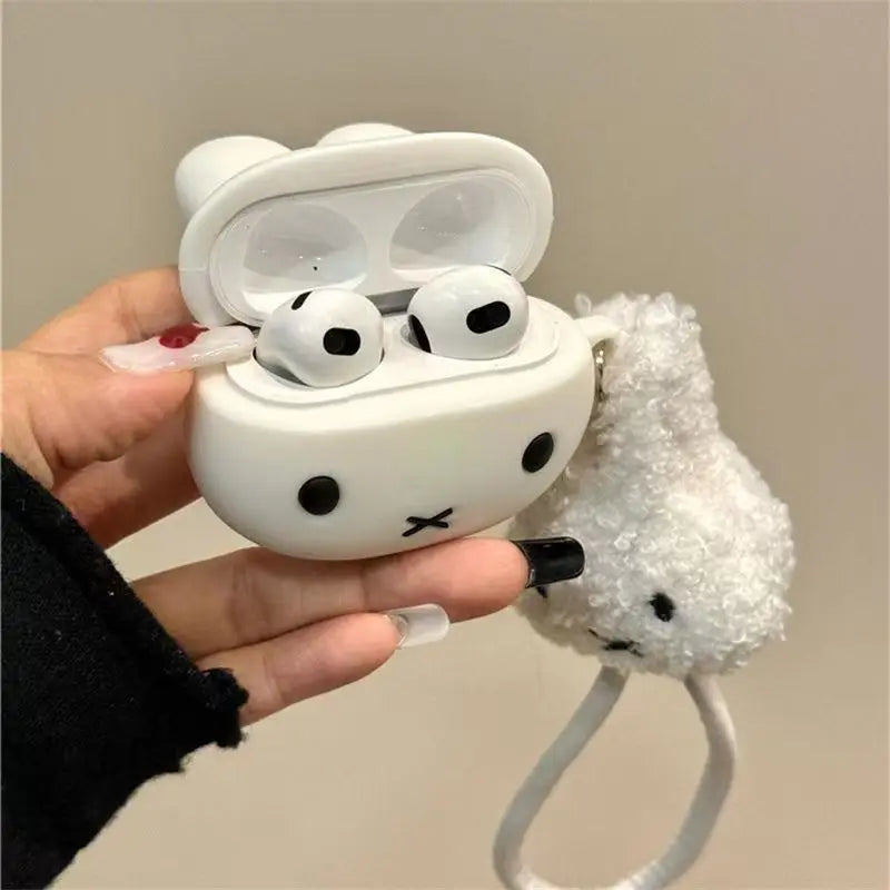Miffy AirPods Case Silicone Protective Cover for AirPods 1 2 3 4 Pro