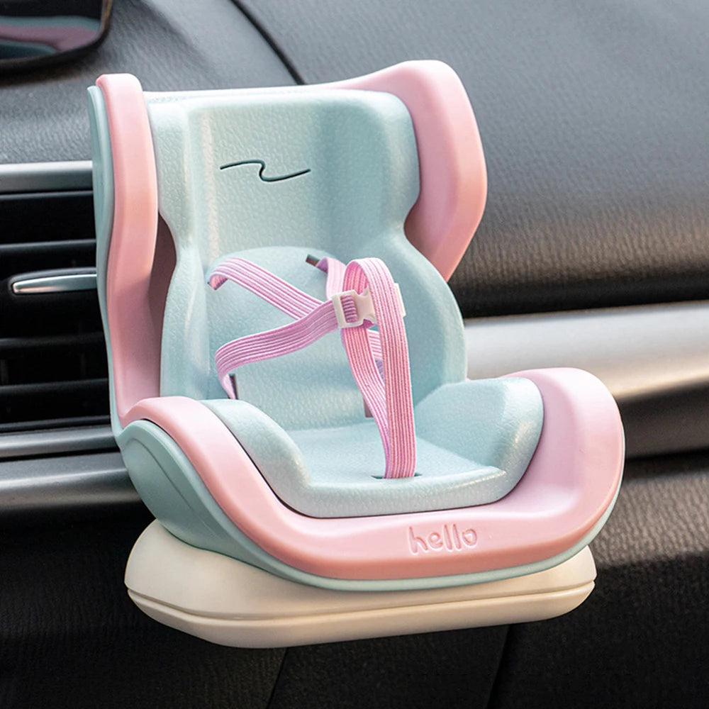 Labubu Doll Car Seat Air Vent Holder Accessory