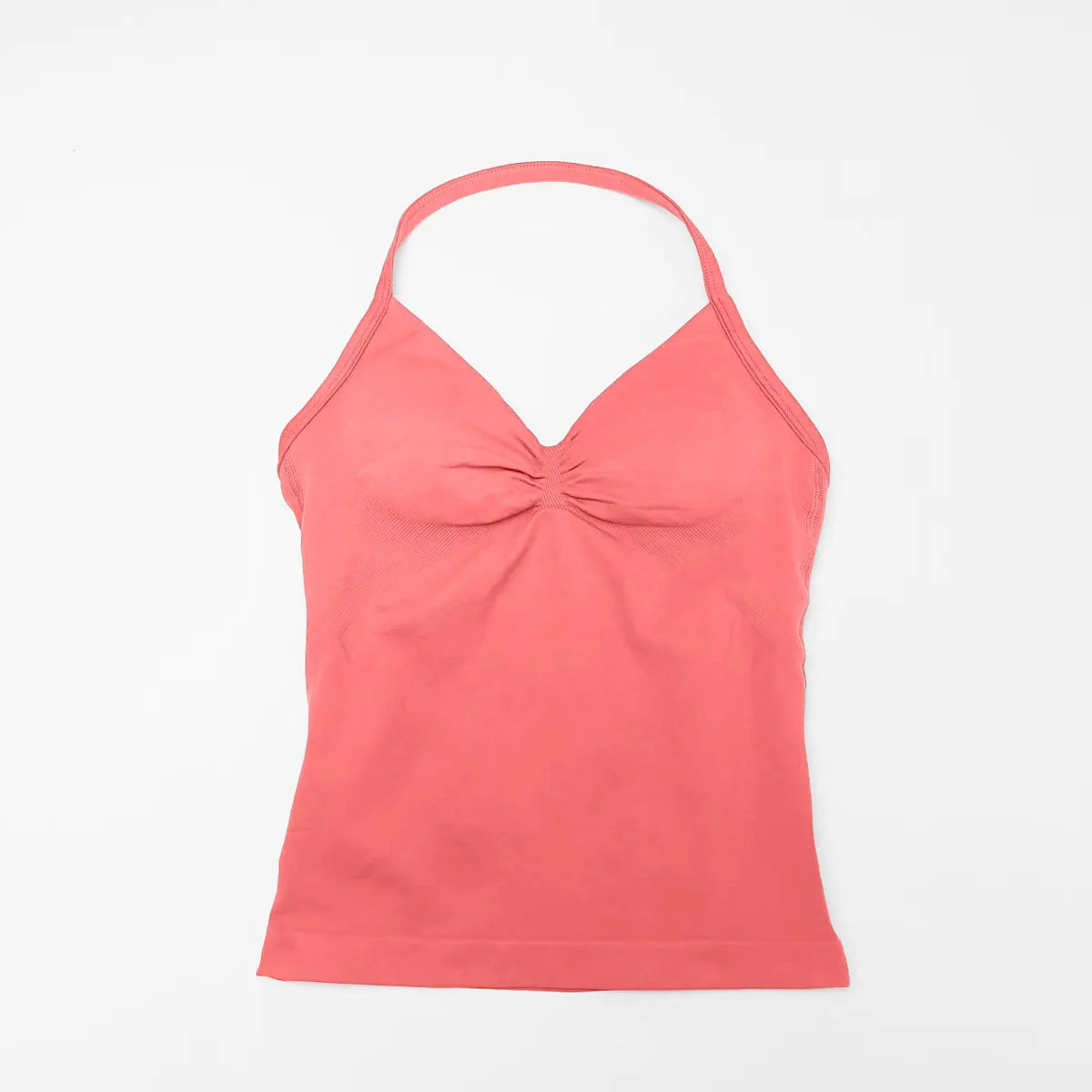 Longline Strappy Yoga Sports Vest Women Gym Workout Halter Bra Top