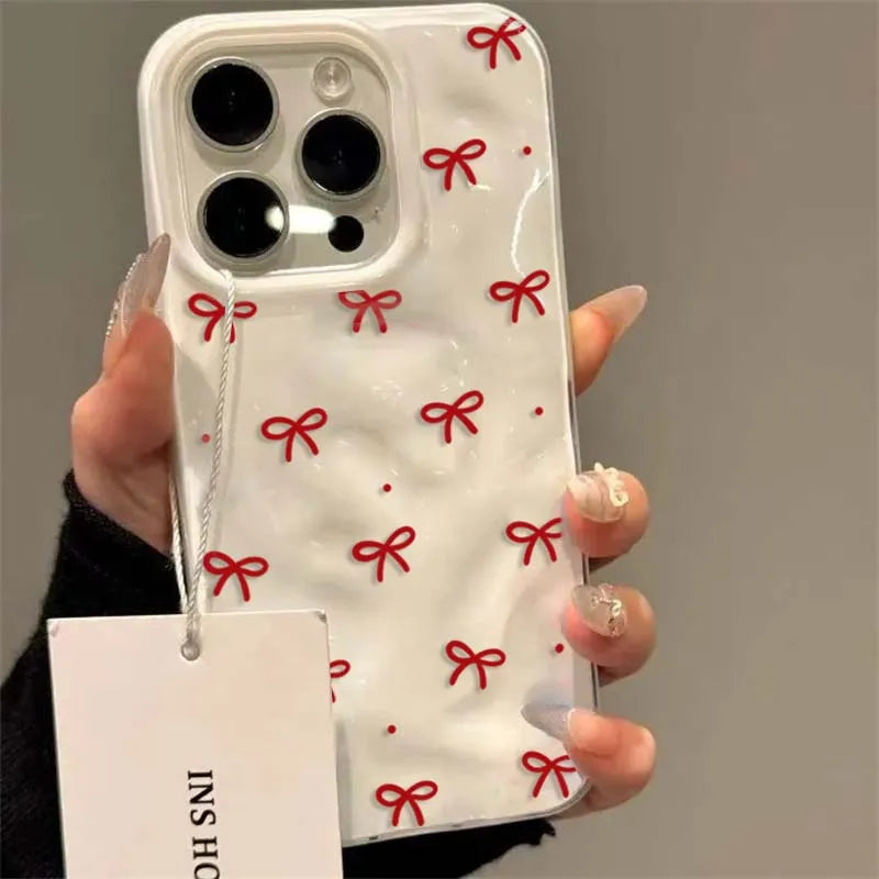 Red Bow Girl iPhone Case