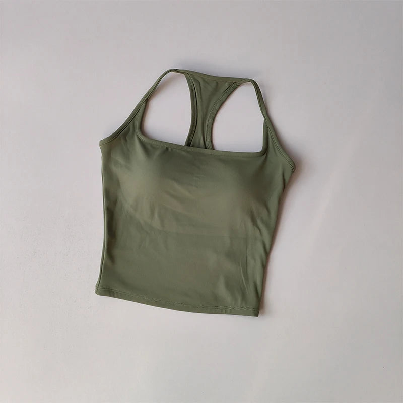 Women Sports Bra Vest Shockproof Padded Yoga Fitness Top