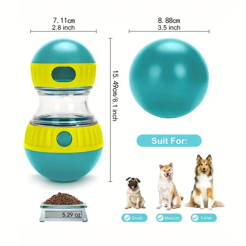 Interactive Dog Treat Dispenser Slow Feeder Toy