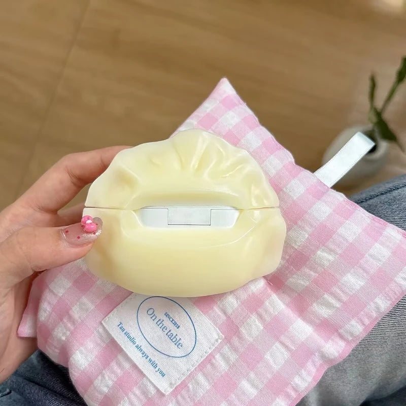 3D Cat Dumpling AirPods Case with Hook for AirPods Pro 1 2 3 4