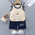 Kids Summer Sleeveless T Shirt and Shorts Set 2pcs
