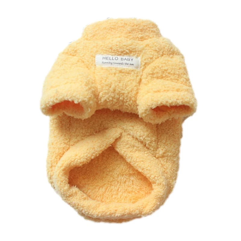 Warm Winter Dog Sweater Plush Puppy Coat for Small Dogs