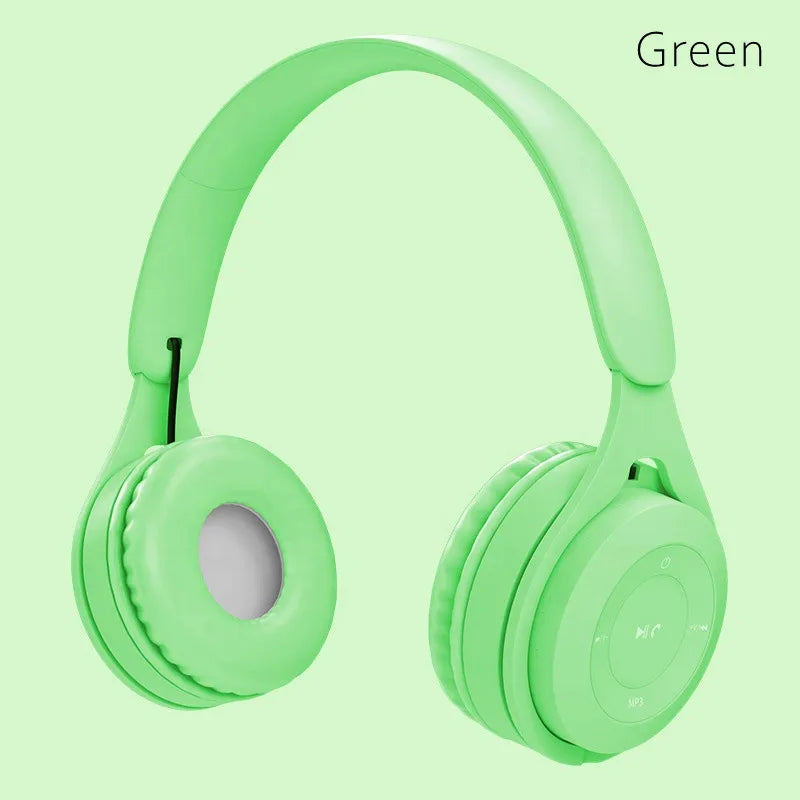 Macaron Wireless Bluetooth Headphones with Mic for Gaming