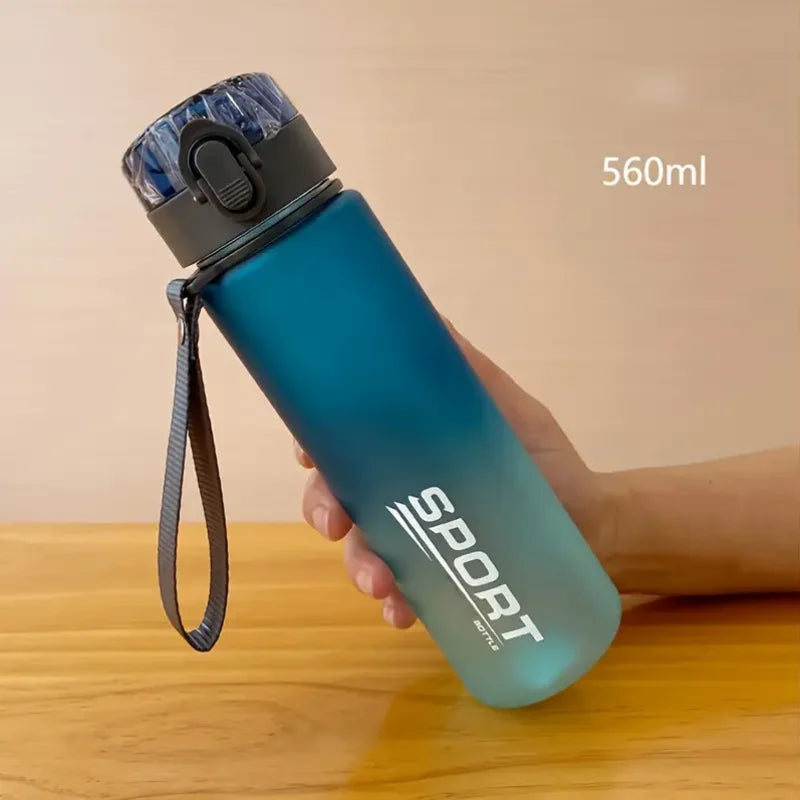 BPA Free Leakproof Water Bottle 400ml 560ml Portable Sports Bottle Gym Hiking Drinking Bottle