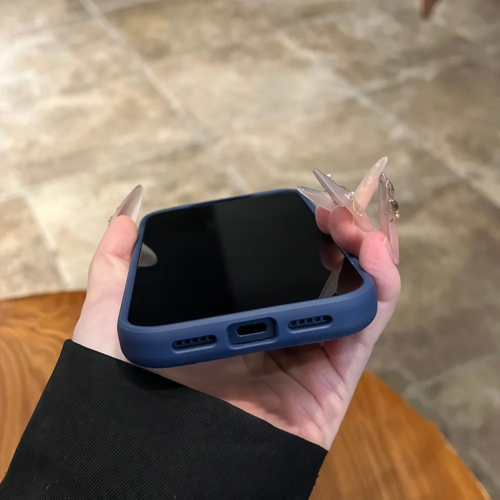Crystal Clear Touch Button Camera iPhone Case