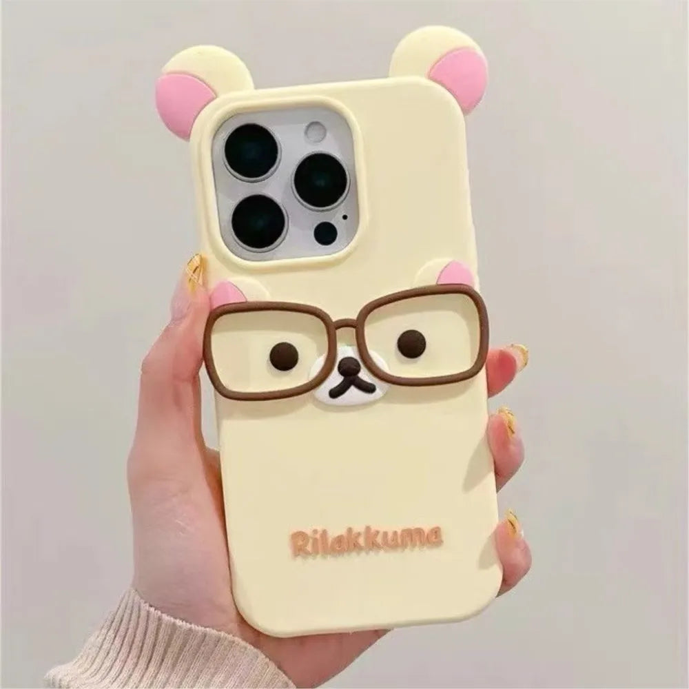 Cute Rilakkuma Bear iPhone Case