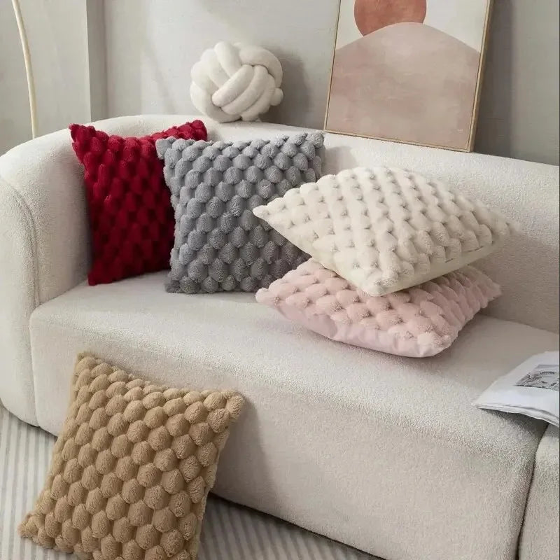 3D Soft Plush Turtle Pattern Pillowcase for Living Room Sofa Bedroom