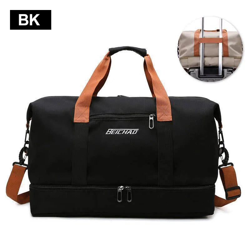 Travel Gym Bag Waterproof Duffle Large Capacity Fitness Bag With Shoe Compartment