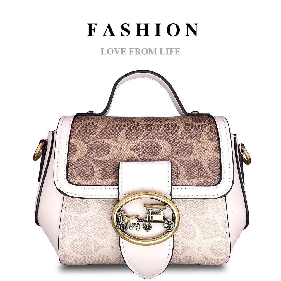 Women Minimalist Contrast Crossbody Box Bag