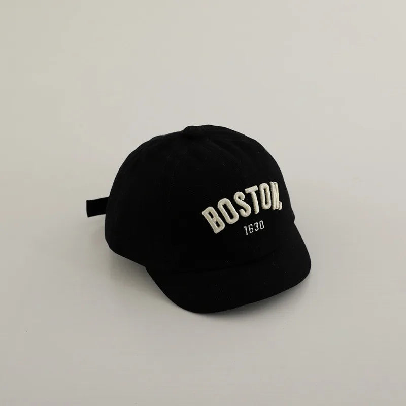 Kids Embroidery Baseball Cap Cotton Sun Hat Letter Peaked Cap Boys Girls Casual