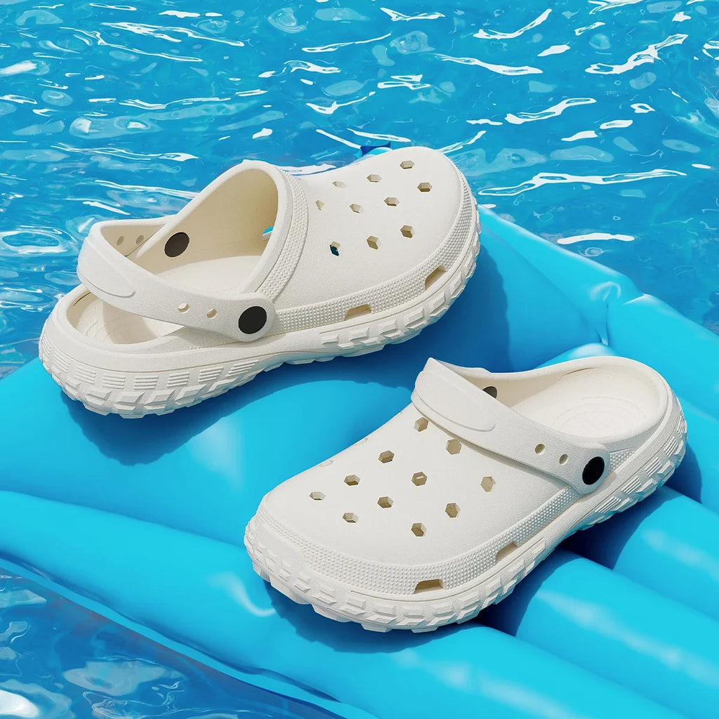 Thick Sole EVA Clogs Non Slip Waterproof Beach Pool Slippers Comfortable Indoor Outdoor Sandals for Men Women