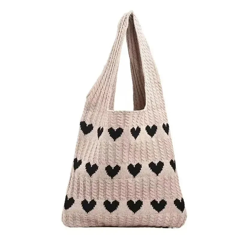 Women’s Handmade Knitted Shoulder Bag Summer Underarm Purse