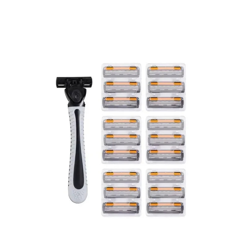 Men Razor Shaver 3 Layer Reusable Imported Blade Multi Head Replaceable Shaving Tool