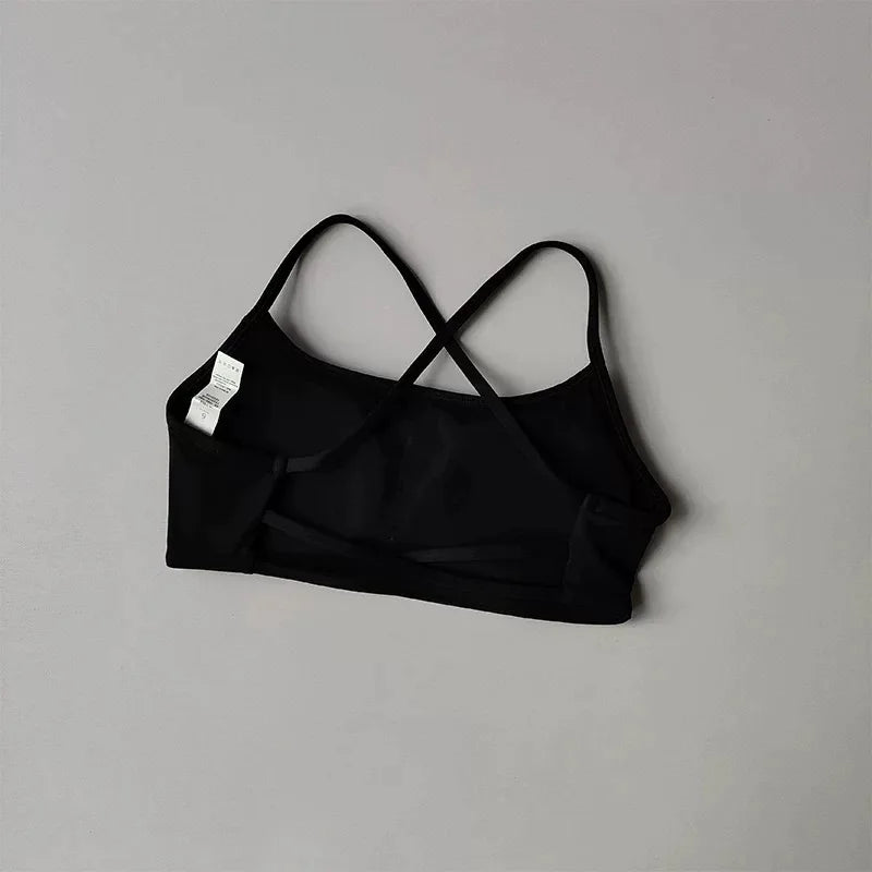 Women Cross Back Sports Bra Shockproof Yoga Running Fitness Vest