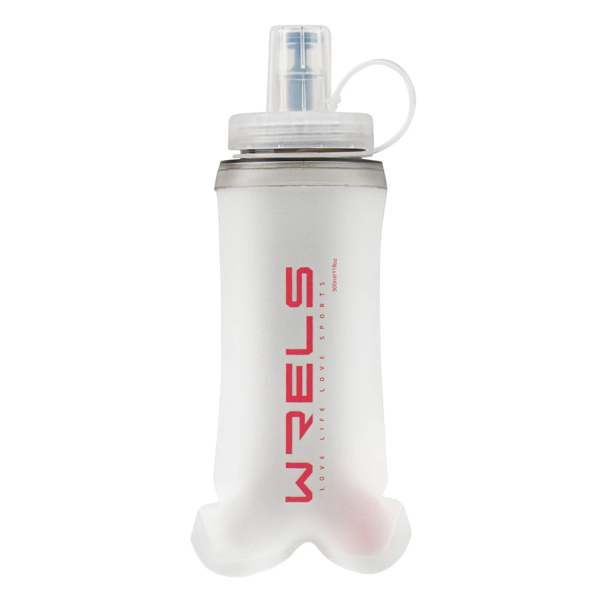 Collapsible Soft Water Bottle 300ml – Lightweight Leakproof Running Flask for Hiking, Cycling & Trail Running