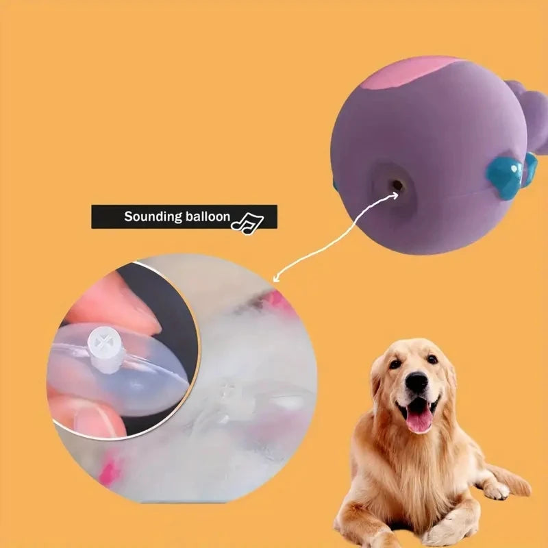 Squeaky Rubber Chew Toy for Small and Medium Dogs
