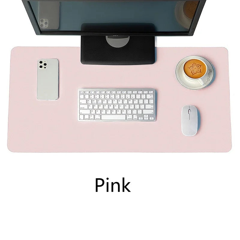 PU Leather Desk Mat Waterproof Non Slip Gaming Mouse Pad Keyboard Pad