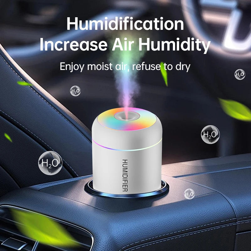 180ml Mini Air Humidifier USB Essential Oil Diffuser Mist Maker with Light