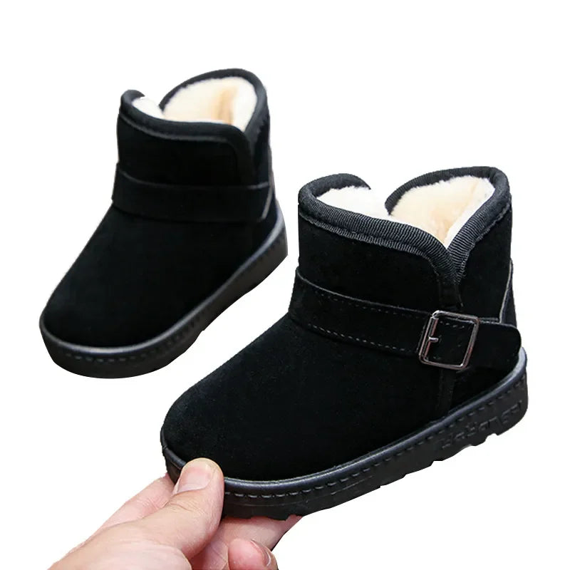 Kids Winter Snow Boots Warm Cotton Casual Shoes for Boys & Girls