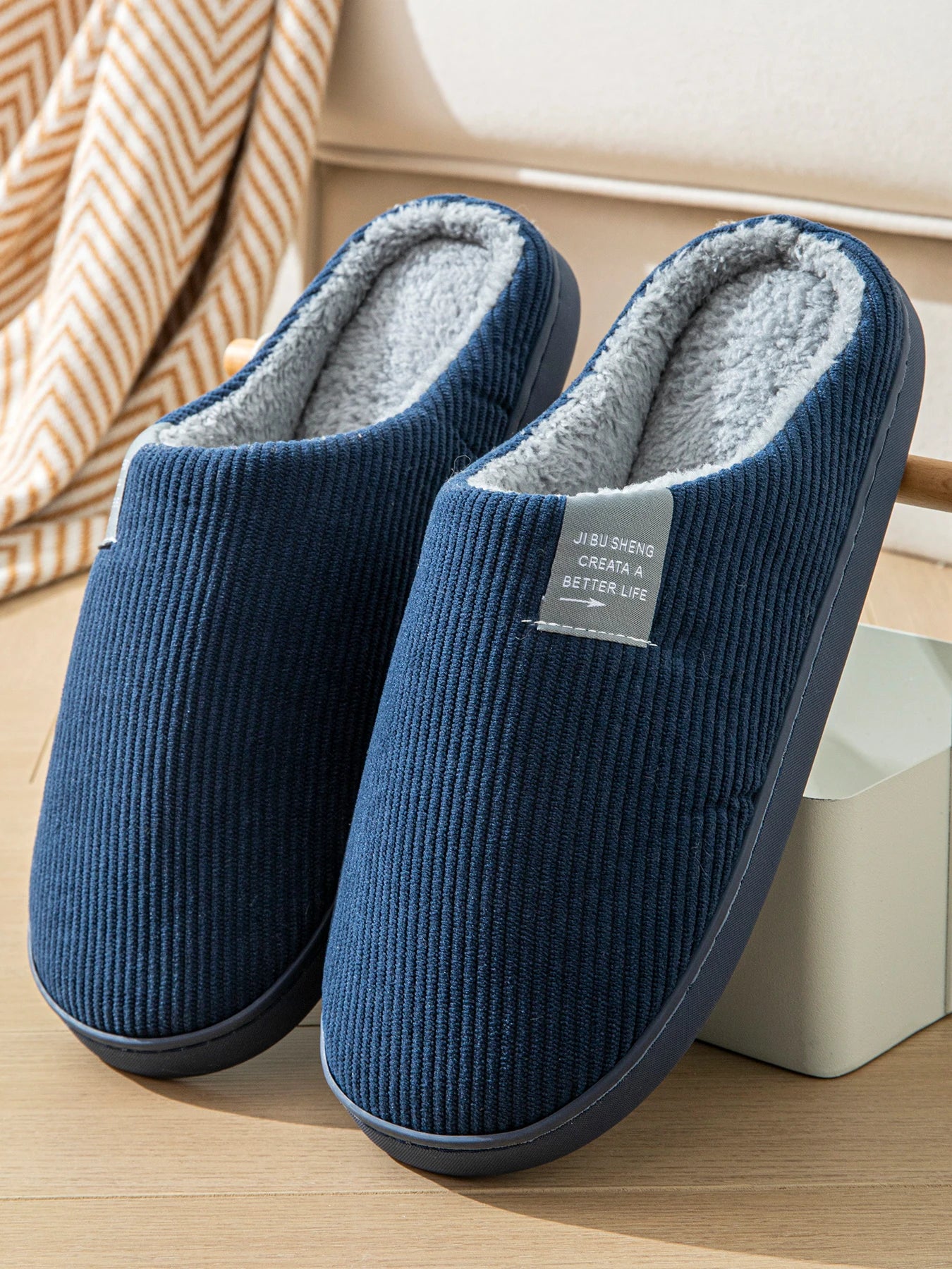 Women Warm House Slippers Soft Plush Indoor Shoes Non Slip Cozy Winter Home Slippers