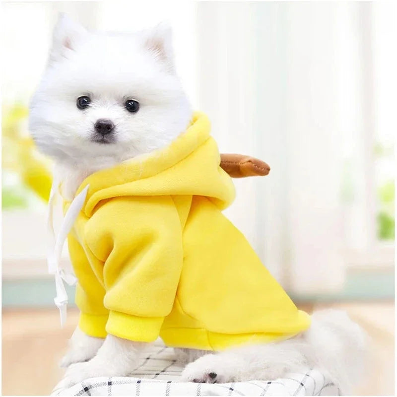 Cute Fruit Dog Hoodie Warm Fleece Pet Jacket