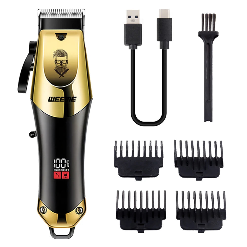 T9 Vintage Hair Clipper & Beard Trimmer Rechargeable Grooming Kit for Men